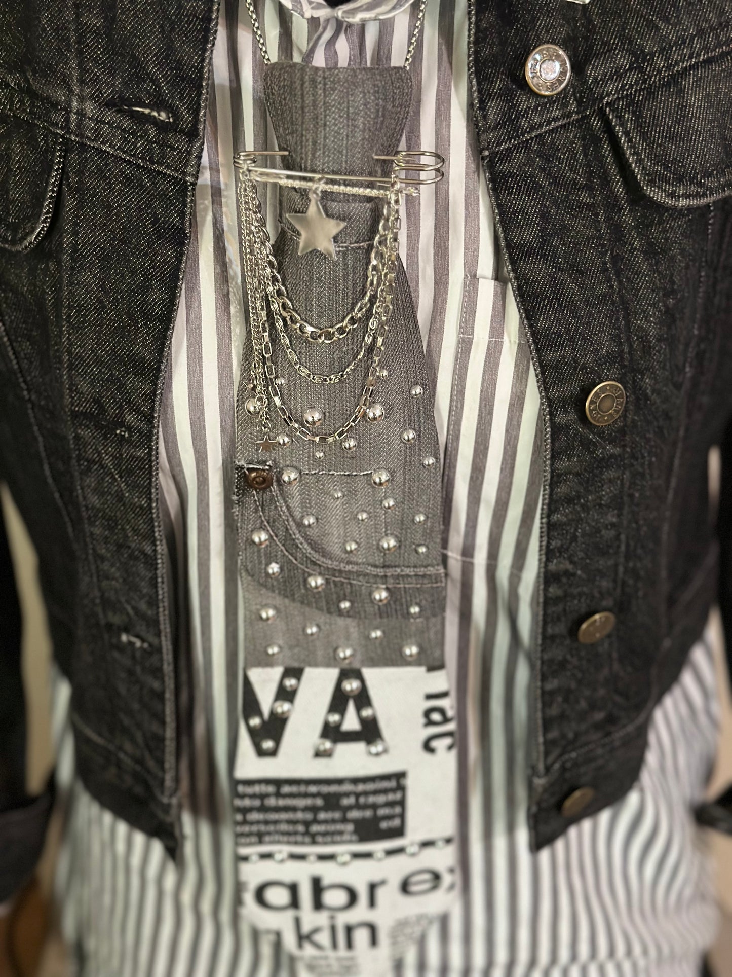 Custom Denim Tie